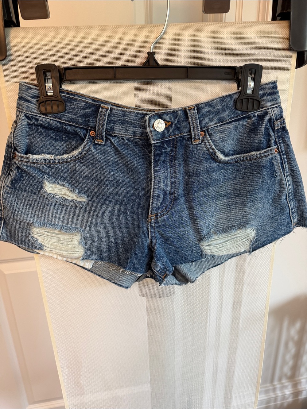 Topshop Jean Shorty Shorts